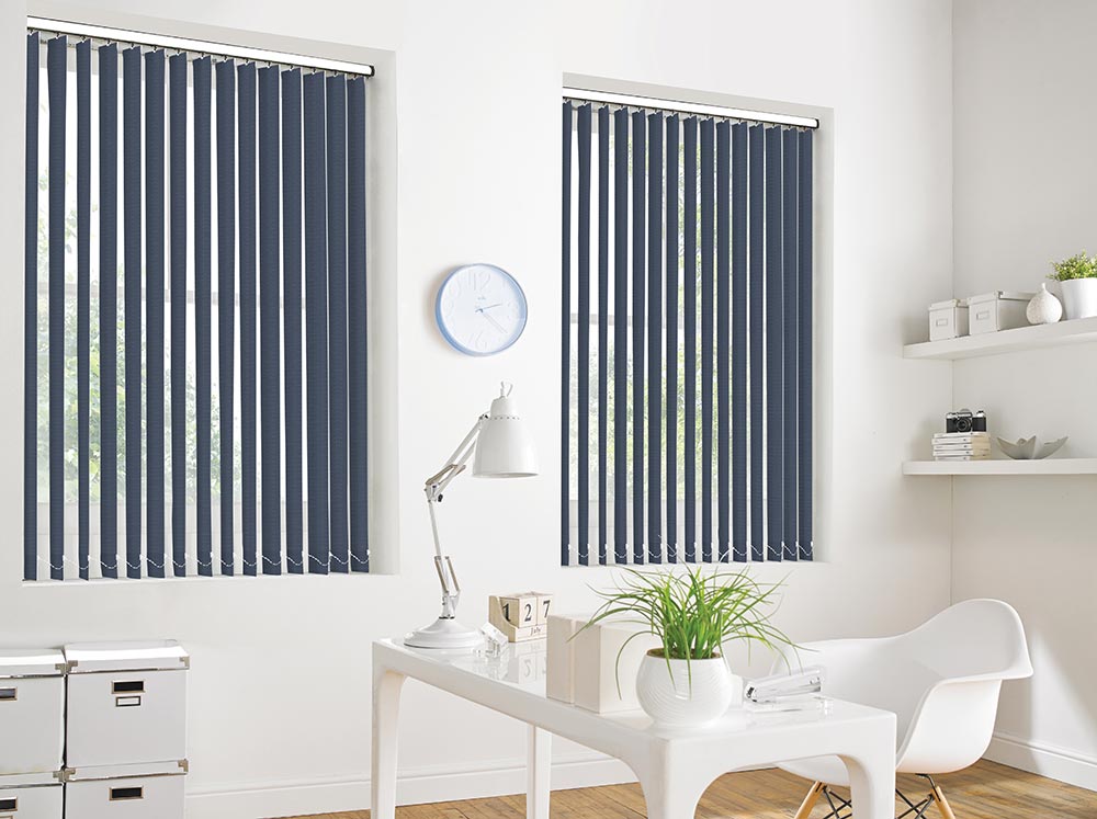 Vertical Blinds in Grey